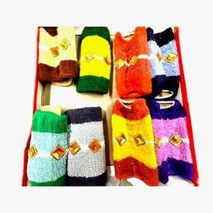 VINTAGE!! Hi-Jacks Coaster/Coozie Set Of 8 Mid Century‎